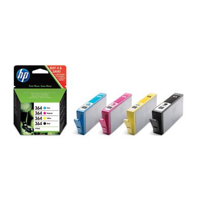 HP 364 bläckpatroner, cyan/magenta/gult/svart, kombipack HP 364 bläckpatroner, cyan/magenta/gult/svart, kombipack