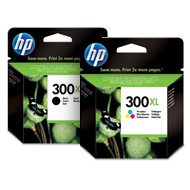 HP 300XL Tri-colour and Black Ink Cartridge