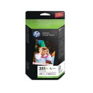 HP 351XL fotovärdepaket - 140 ark/10 x 15 cm